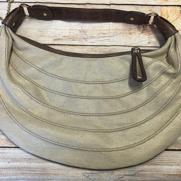 Liz Claiborne  Metallic Jute  Hobo  Handbag NWOT - Picture 3 of 5